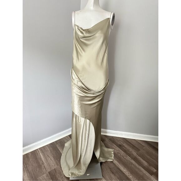 NWT CHRISTOPHER ESBER Verdant Falls Draped Dress Size AU 10 / US 6 $1095 - Picture 4 of 10